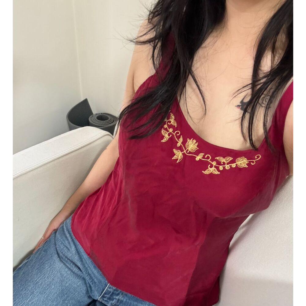 100% Silk Vintage Victoria's Secret Slip Top